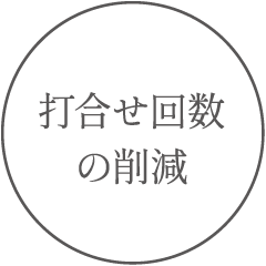 打合せ回数の削減