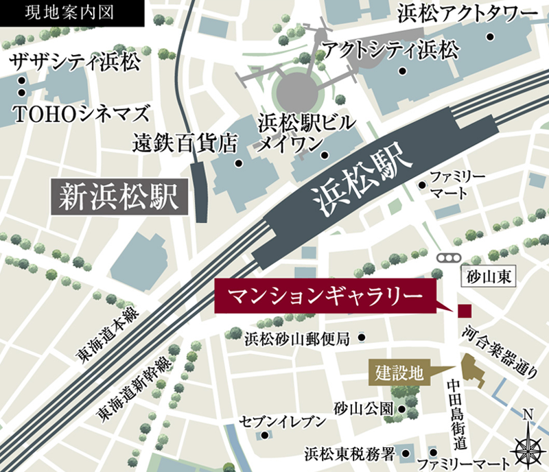 現地案内図