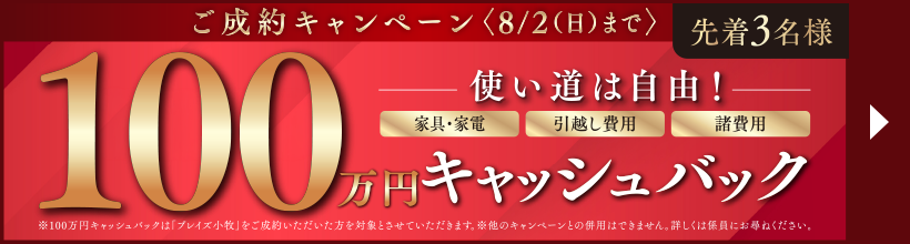 ご成約キャンペーン（8/2(日)まで）