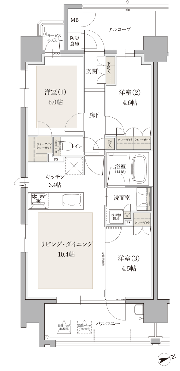 Aタイプ間取り図