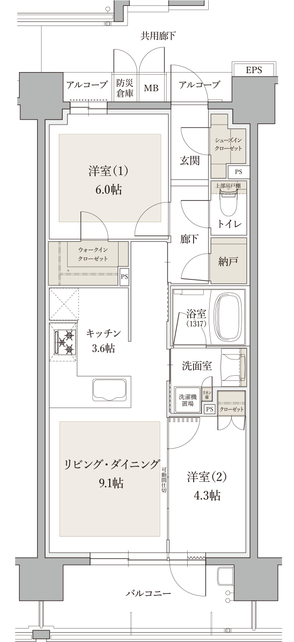 Bタイプ間取り図