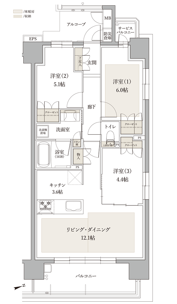 Cタイプ間取り図