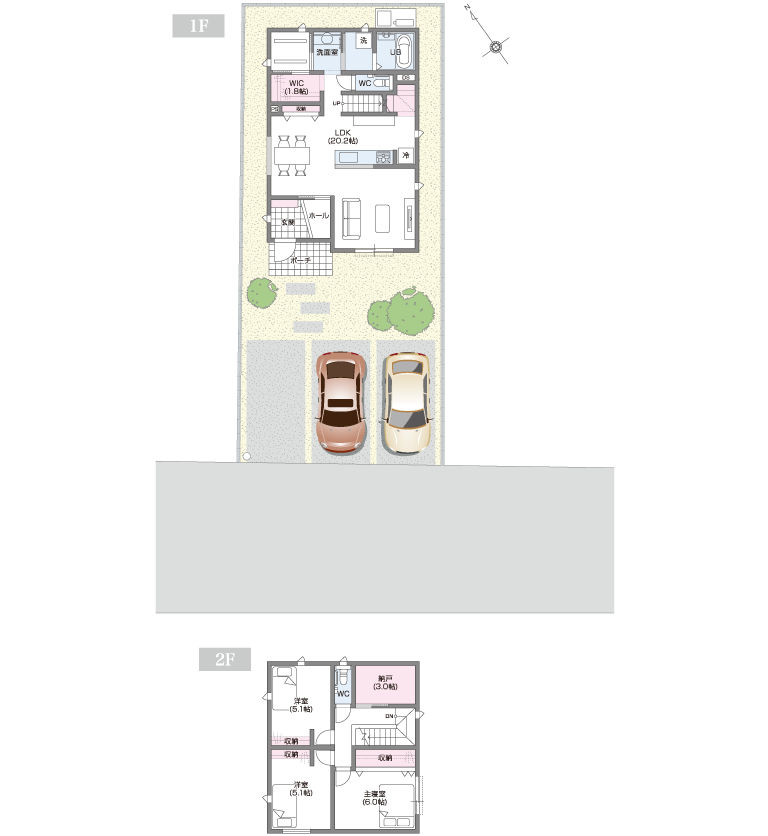 2号地間取り図