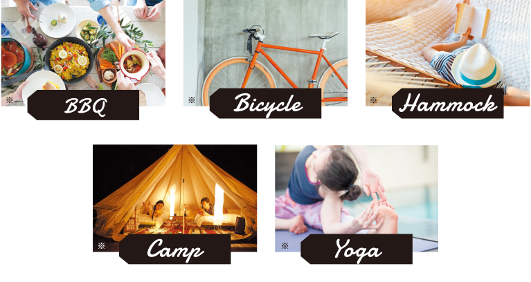 BBQ Bicycle Hommock Camp Yoga