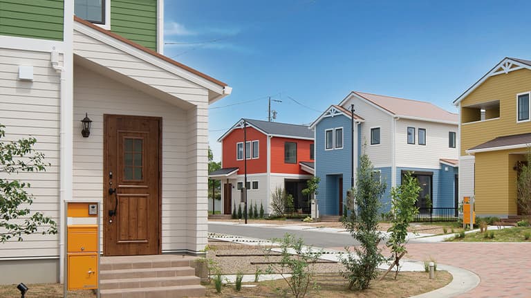 多くの緑と街並みが調和する 美しい街並み